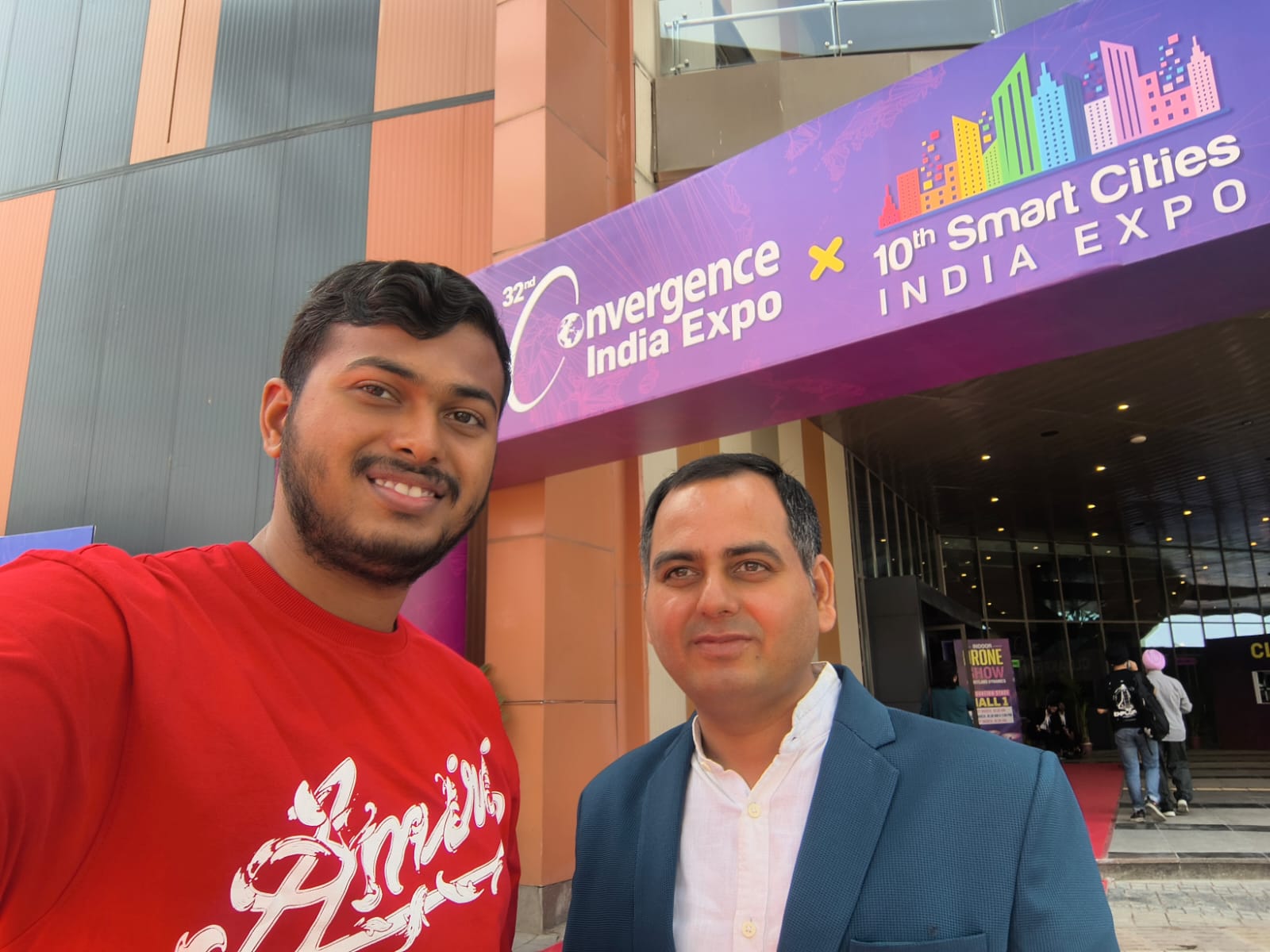 Team member at international flags venue