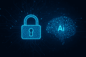 Symbolic image of digital data protection and cybersecurity.