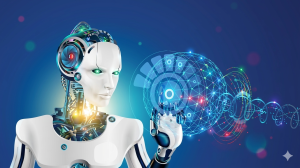 IT automation dashboard India 2026 showing $315B revenue growth, AI robots, Delhi skyline, talent gap solution - why automation next big thing