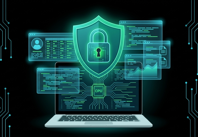 Business team reviewing cybersecurity strategies to protect company data, systems, and customer trust.