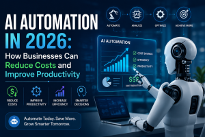 AI automation in 2026 helping businesses reduce costs and improve productivity