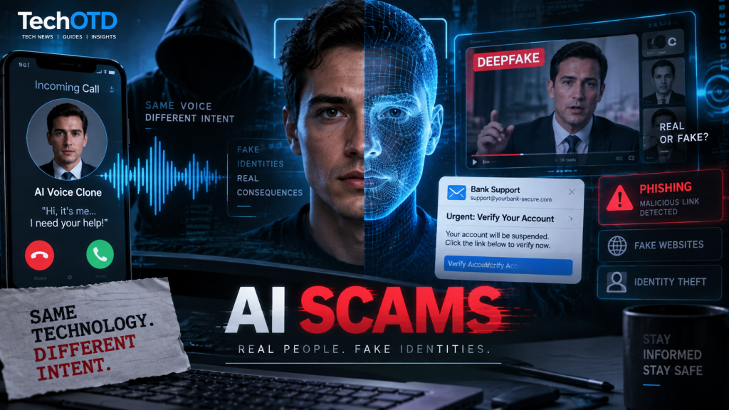 AI scams in 2026 using deepfakes, voice cloning, phishing, and fake identities